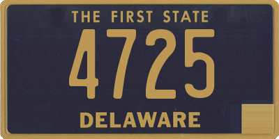 DE license plate 4725