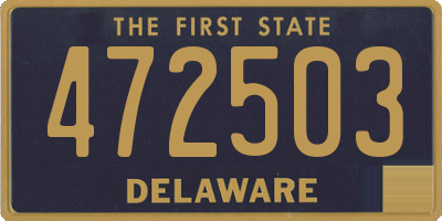 DE license plate 472503