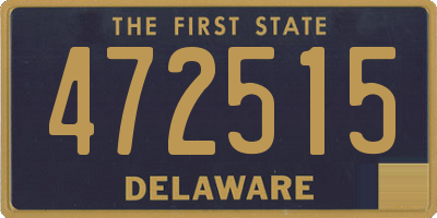 DE license plate 472515