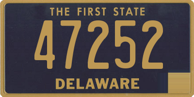 DE license plate 47252