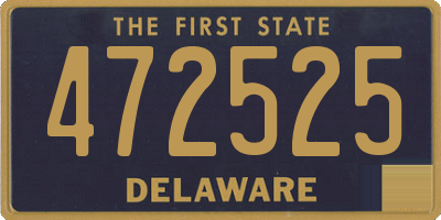 DE license plate 472525