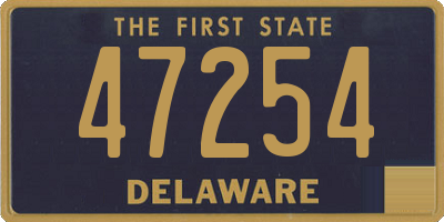 DE license plate 47254