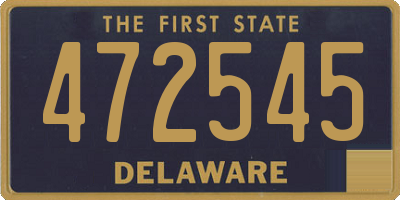 DE license plate 472545
