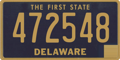 DE license plate 472548