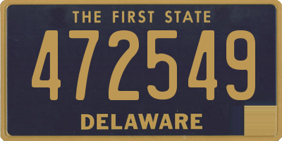 DE license plate 472549
