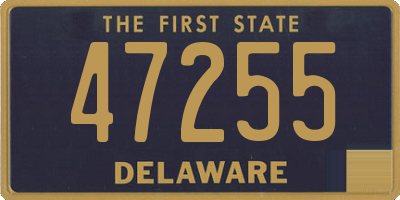 DE license plate 47255