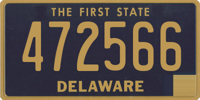 DE license plate 472566