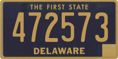 DE license plate 472573