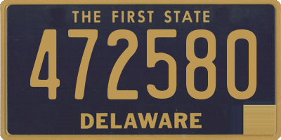 DE license plate 472580