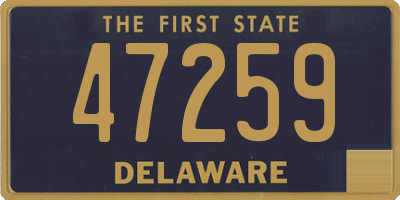 DE license plate 47259