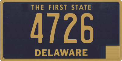 DE license plate 4726