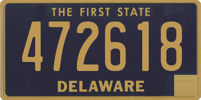 DE license plate 472618