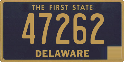 DE license plate 47262