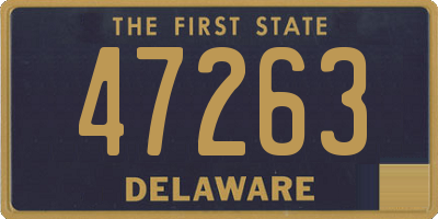 DE license plate 47263