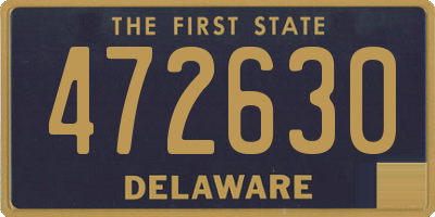 DE license plate 472630