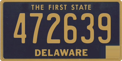 DE license plate 472639