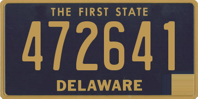 DE license plate 472641