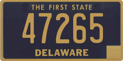 DE license plate 47265