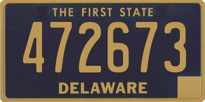 DE license plate 472673