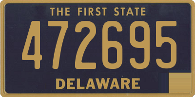 DE license plate 472695