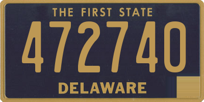 DE license plate 472740
