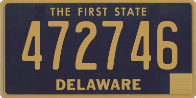 DE license plate 472746