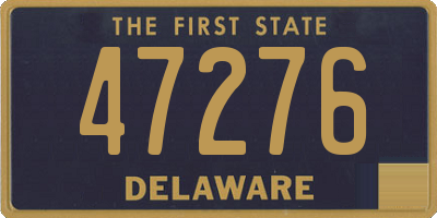 DE license plate 47276