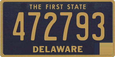 DE license plate 472793