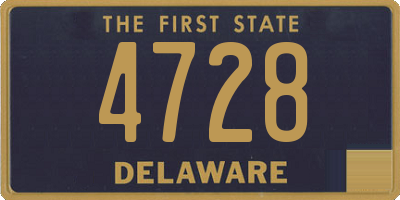DE license plate 4728