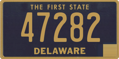 DE license plate 47282