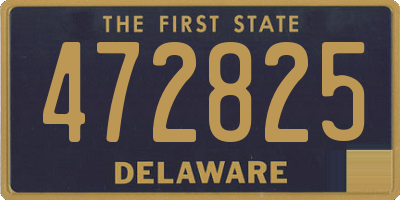 DE license plate 472825