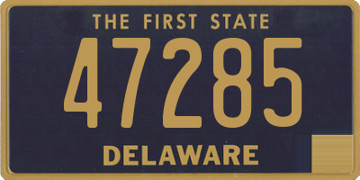 DE license plate 47285