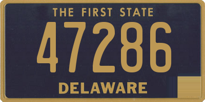 DE license plate 47286