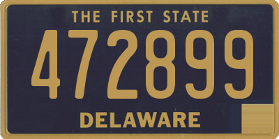 DE license plate 472899