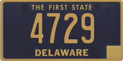 DE license plate 4729