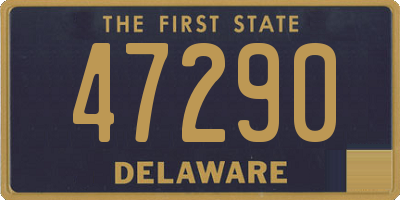 DE license plate 47290