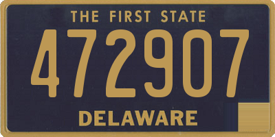 DE license plate 472907