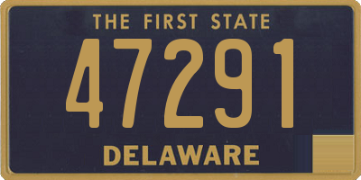 DE license plate 47291