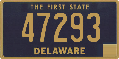 DE license plate 47293