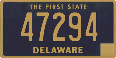 DE license plate 47294