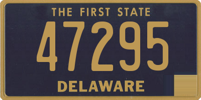 DE license plate 47295