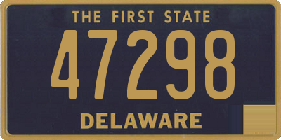 DE license plate 47298