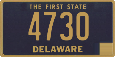 DE license plate 4730