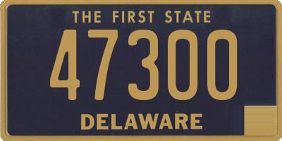 DE license plate 47300