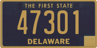 DE license plate 47301