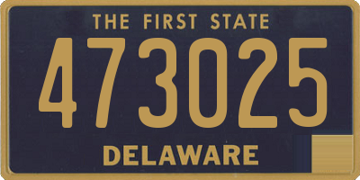 DE license plate 473025