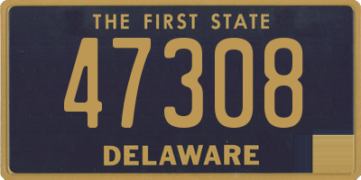 DE license plate 47308