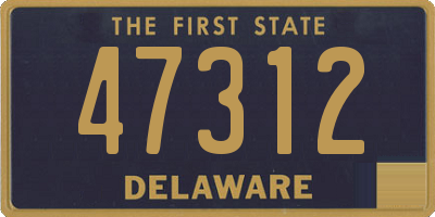 DE license plate 47312