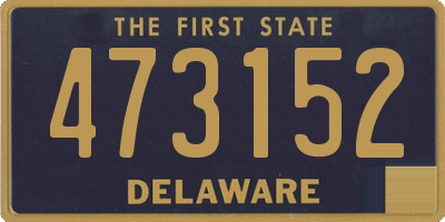 DE license plate 473152