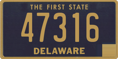 DE license plate 47316